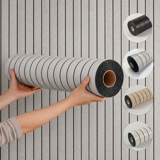 40cm x 300cm, 3D wood-effect removable wall decal roll, suitable for home renovation, decorative upgrades, compact sizes and versatile applications