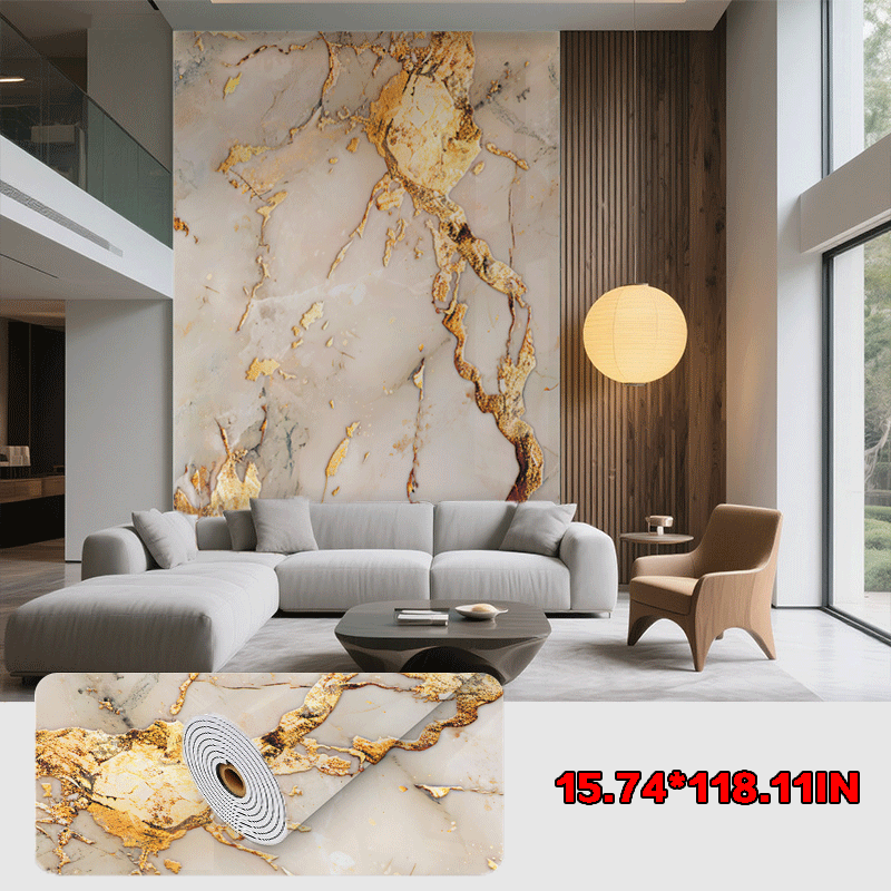 60 cm × 300 cm marble wallpaper; 40 cm × 300 cm 3D woodgrain pattern wall decals; removable decorative wallpaper; easy-to-peel wall decals for home décor