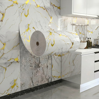 60 cm × 300 cm marble wallpaper; 40 cm × 300 cm 3D woodgrain pattern wall decals; removable decorative wallpaper; easy-to-peel wall decals for home décor