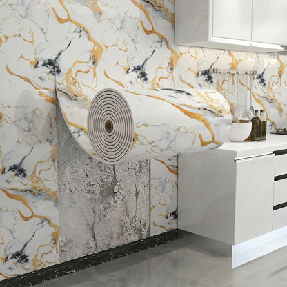 60 cm × 300 cm marble wallpaper; 40 cm × 300 cm 3D woodgrain pattern wall decals; removable decorative wallpaper; easy-to-peel wall decals for home décor