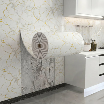 60 cm × 300 cm marble wallpaper; 40 cm × 300 cm 3D woodgrain pattern wall decals; removable decorative wallpaper; easy-to-peel wall decals for home décor