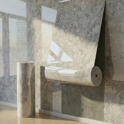 Marble-patterned Wall Decal Roll 40 cm x 300 cm Removable Decorative Wallpaper with Stone-like Texture for Home Décor Easy to Remove and Apply