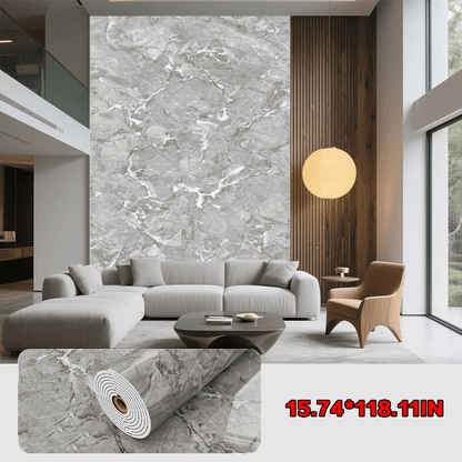60 cm × 300 cm marble wallpaper; 40 cm × 300 cm 3D woodgrain pattern wall decals; removable decorative wallpaper; easy-to-peel wall decals for home décor