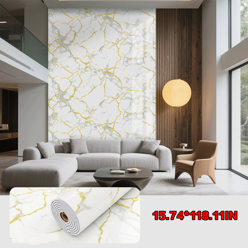 60 cm × 300 cm marble wallpaper; 40 cm × 300 cm 3D woodgrain pattern wall decals; removable decorative wallpaper; easy-to-peel wall decals for home décor