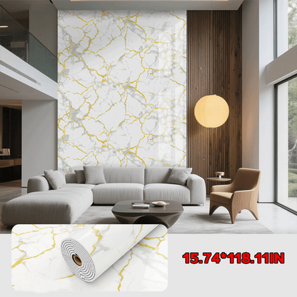60 cm × 300 cm marble wallpaper; 40 cm × 300 cm 3D woodgrain pattern wall decals; removable decorative wallpaper; easy-to-peel wall decals for home décor